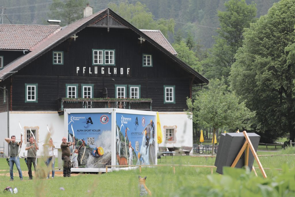 Anmeldeareal und Einschussplatz