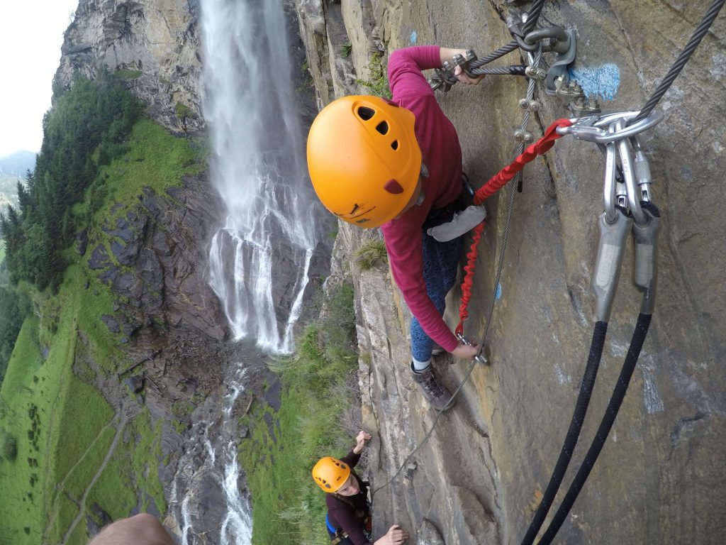 Aufstieg Klettersteig