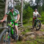 Mountainbiker im freien Gelände